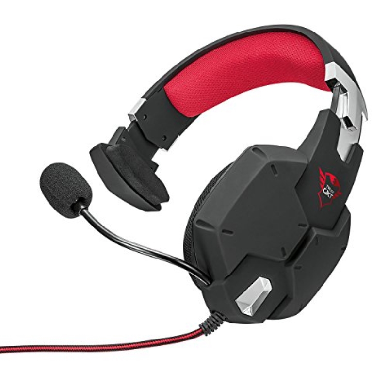 TRUST Cuffie a padiglione da gaming Trust Carus Chat GXT321 XL cablato nero